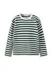 MANGO KIDS Sveter 'WALLY'  tmavozelená / biela