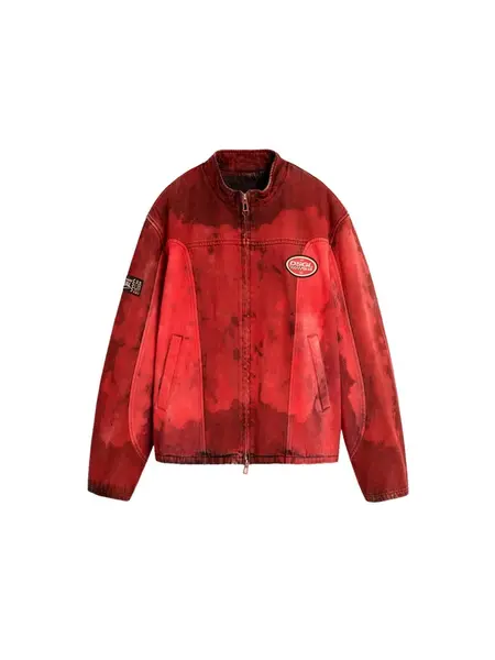 Desigual Prechodná bunda  červená / ohnivo červená