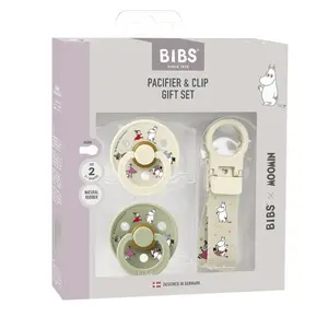 BIBS x Moomin darčekový set - Ivory / Sage