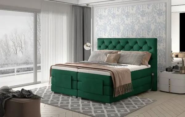 Boxspring Clover Rozměr: 180 x 200 cm, látka: Kronos 19