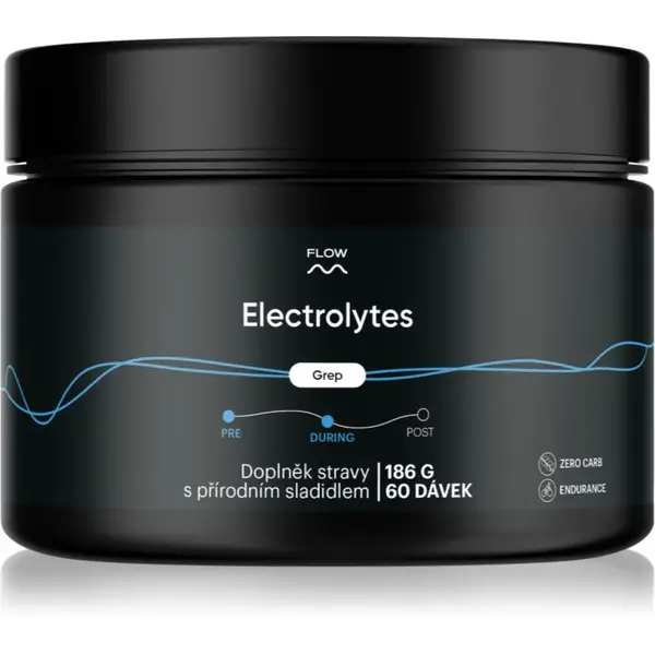Flow Electrolytes rehydratační elektrolytový nápoj příchuť Grapefruit 186 g