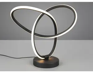 Stolová lampa LED Lando, čierna%