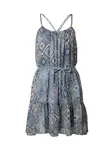 ONLY Letné šaty 'ONLASTA'  béžová / námornícka modrá / modrá denim / hnedá