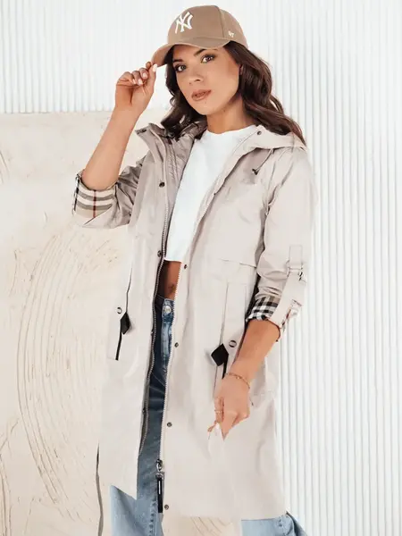 Dámska bunda parka CIVIT  Farba Ecru DSTREET