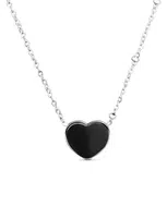 Sophie Heart Black Necklace
