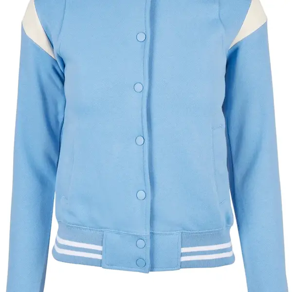 Women's inset College Sweat Jacket clearwater/whitesand