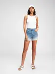 GAP Džínové kraťasy 4" high rise grange dip dye shorts - Dámské