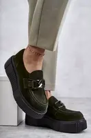 Boto Módne semišové topánky na platforme Khaki Lemar Marsol