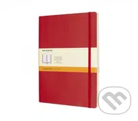 Moleskine - červený zápisník (veľký, linajkovaný)
