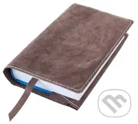 Obal na knihu se záložkou: Hnědý XL