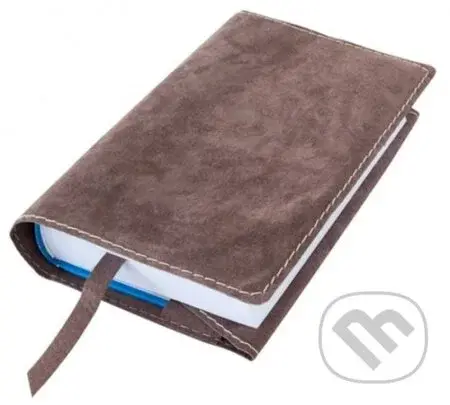 Obal na knihu se záložkou: Hnědý XL