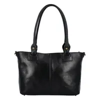 Dámská kožená kabelka černá - Delami Vera Pelle Armenias
