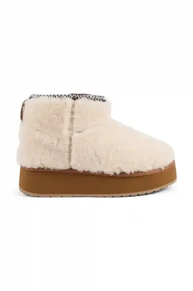 Emu Australia Vlněné boty do sněhu Emu Australia Stinger Micro Flatform Teddy