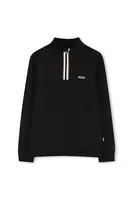 Dětská mikina BOSS černá barva, hladká, J52359