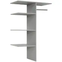 MID.YOU VNITŘNÍ ČLENĚNÍ, šedá, 96/150/50 cm