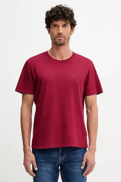 Bavlněné tričko Pepe Jeans JACKO pánské, béžová barva, PM508664