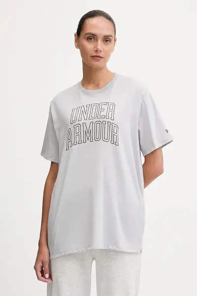 Tričko Under Armour Rival dámské, šedá barva, 6007883
