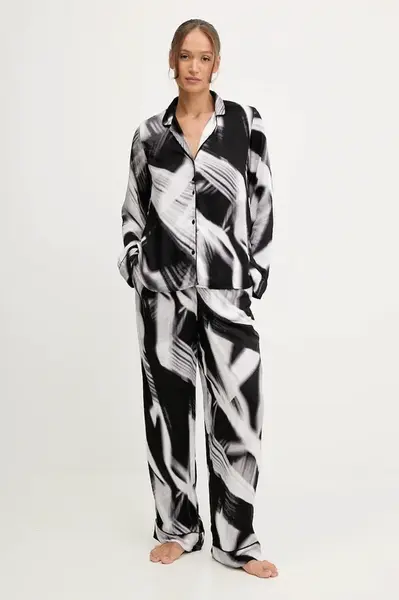 Pyžamo Dkny dámské, černá barva, YI90070