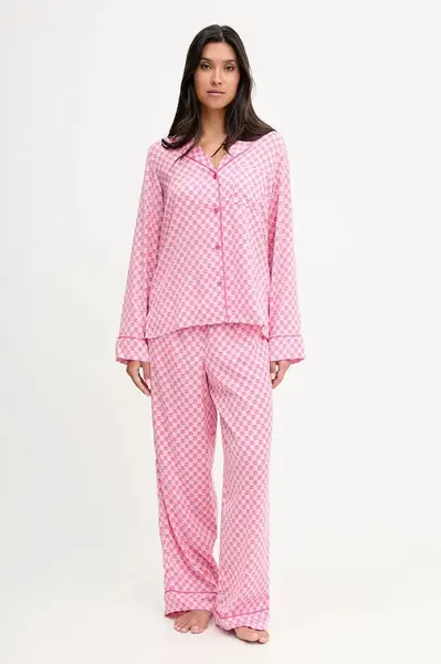 Pyžamo Dkny dámské, růžová barva, YI80061