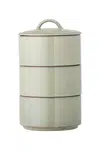 Nádoba s víkem Bloomingville Ebba 940 ml 3-pack zelená barva