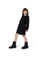 Dívčí šaty Karl Lagerfeld černá barva, mini, Z30612