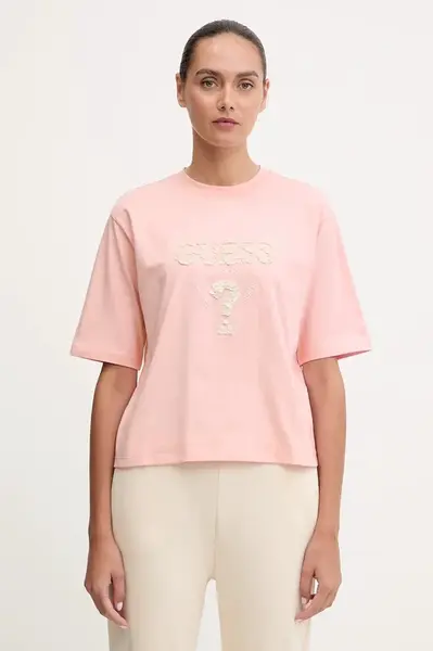 Bavlněné tričko Guess AURLIE