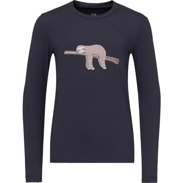 Klimatex TAMBORA Detské funkčné tričko s dlhým rukávom, čierna, veľkosť
