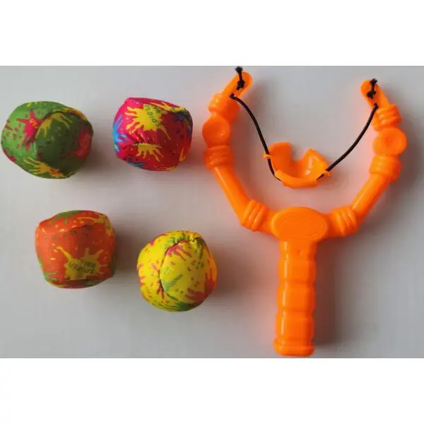 ARTYK SLINGSHOT FOR SHOOTING SOFT BALLS Prak na vystreľovanie mäkkých loptičiek, oranžová, veľkosť