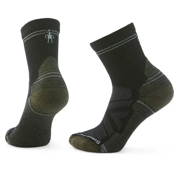 Smartwool W HIKE LIGHT CUSHION MID CREW Dámske outdoorové ponožky, čierna, veľkosť