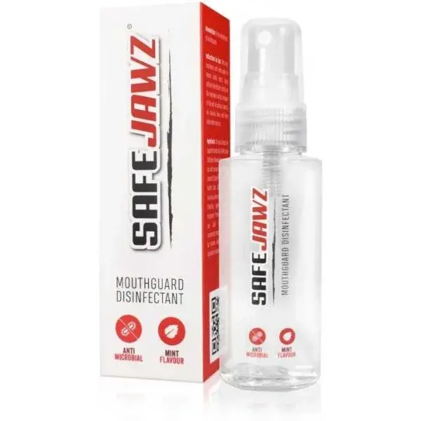 SAFEJAWZ MOUTHGUARD DISINFECTANT SPRAY Dezinfekčný sprej na chrániče zubov, transparentná, veľkosť