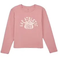 GAP FRCH VALUE LOGO Dievčenské tričko s dlhým rukávom, ružová, veľkosť
