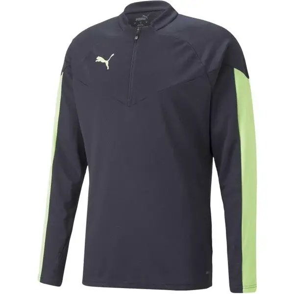 Puma INDIVIDUALFINAL 1/4 ZIP TOP Pánska mikina, sivá, veľkosť