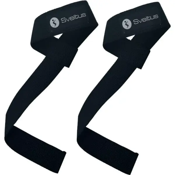 SVELTUS POWER LIFT STRAPS Zdvíhacie popruhy, čierna, veľkosť