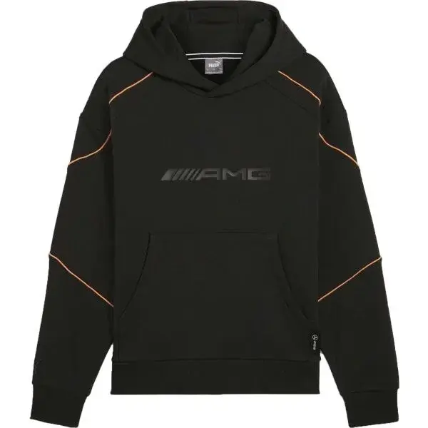 Puma MERCEDES - AMG MOTORSPORT HOODIE Pánska mikina, čierna, veľkosť