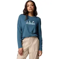 Columbia RUBY SPRINGS GRAPHIC LS TEE Dámske tričko, tyrkysová, veľkosť