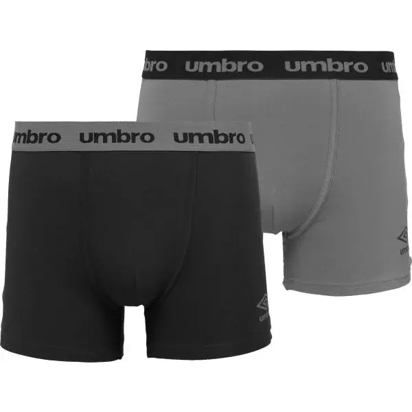 Umbro BOXER SHORT 2 PACK Pánske boxerky, čierna, veľkosť