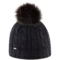 Kama ČIAPKA BAMBULE Čiapka s brmbolcom, čierna, veľkosť UNI