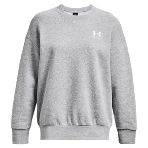 Under Armour ESSENTIAL FLC OS CREW Dámska mikina, sivá, veľkosť
