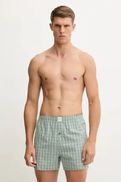Bavlněné boxerky Hollister Co. 5-pack zelená barva, KI314-5031