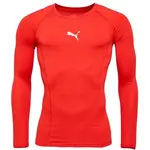 Puma LIGA BASELAYER TEE LS Pánske funkčné tričko, červená, veľkosť