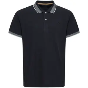 BLEND POLO REGULAR FIT Pánske tričko polo, čierna, veľkosť
