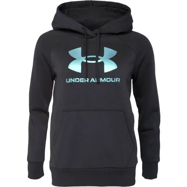Under Armour RIVAL FLEECE SHIMMER Dámska mikina, čierna, veľkosť