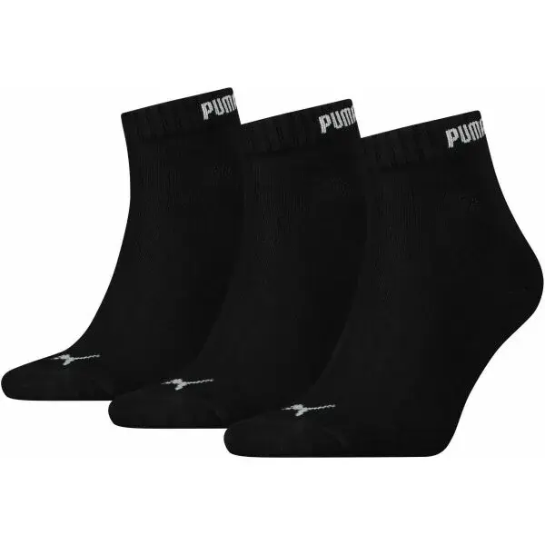 Puma SOCKS 3P Ponožky, čierna, veľkosť 35-38