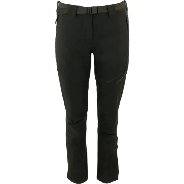 ALPINE PRO PELNA Dámske turistické nohavice, čierna, veľkosť