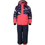 ALPINE PRO LARQO Detská lyžiarska súprava, tmavo modrá, veľkosť