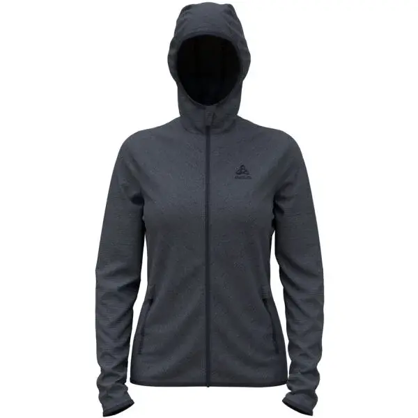 Odlo ROY MID LAYER HOODY Dámska flísová mikina, tmavo sivá, veľkosť