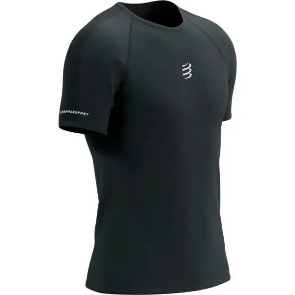 Compressport RACING SS TSHIRT M Pánske bežecké tričko, čierna, veľkosť