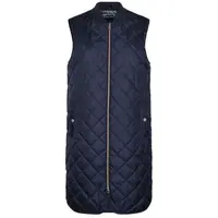 Geox W ASHEELY JACKET - SOFT DULL P Dámska vesta, tmavo modrá, veľkosť