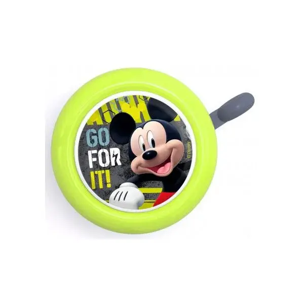Disney MICKEY Zvonček na bicykel, reflexný neón, veľkosť
