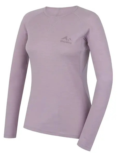 Husky Mertee L XL, light purple Merino termoprádlo triko